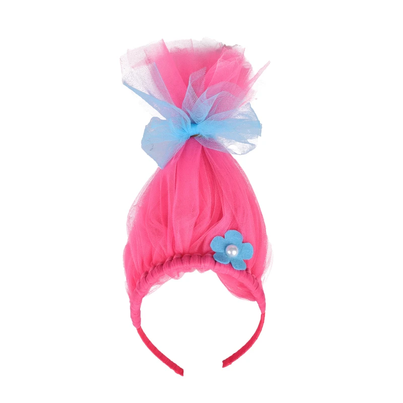 Halloween Magic Elf Cosplay Headband Princess Poppy Trolls hair hoop Performanc Birthday Party Hair Accessories New