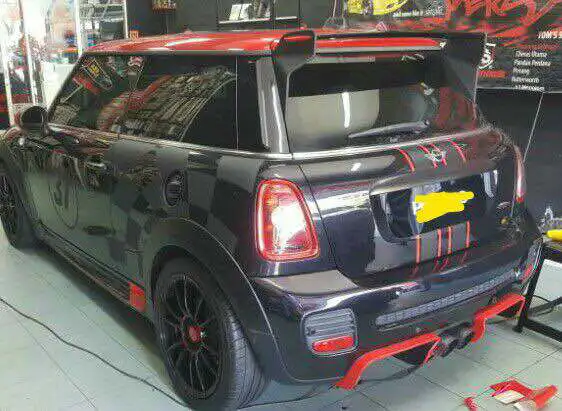 

Подходит для Mini Cooper R56 Type JCW Спойлер на крышу Крыло автомобиля из углеродного волокна
