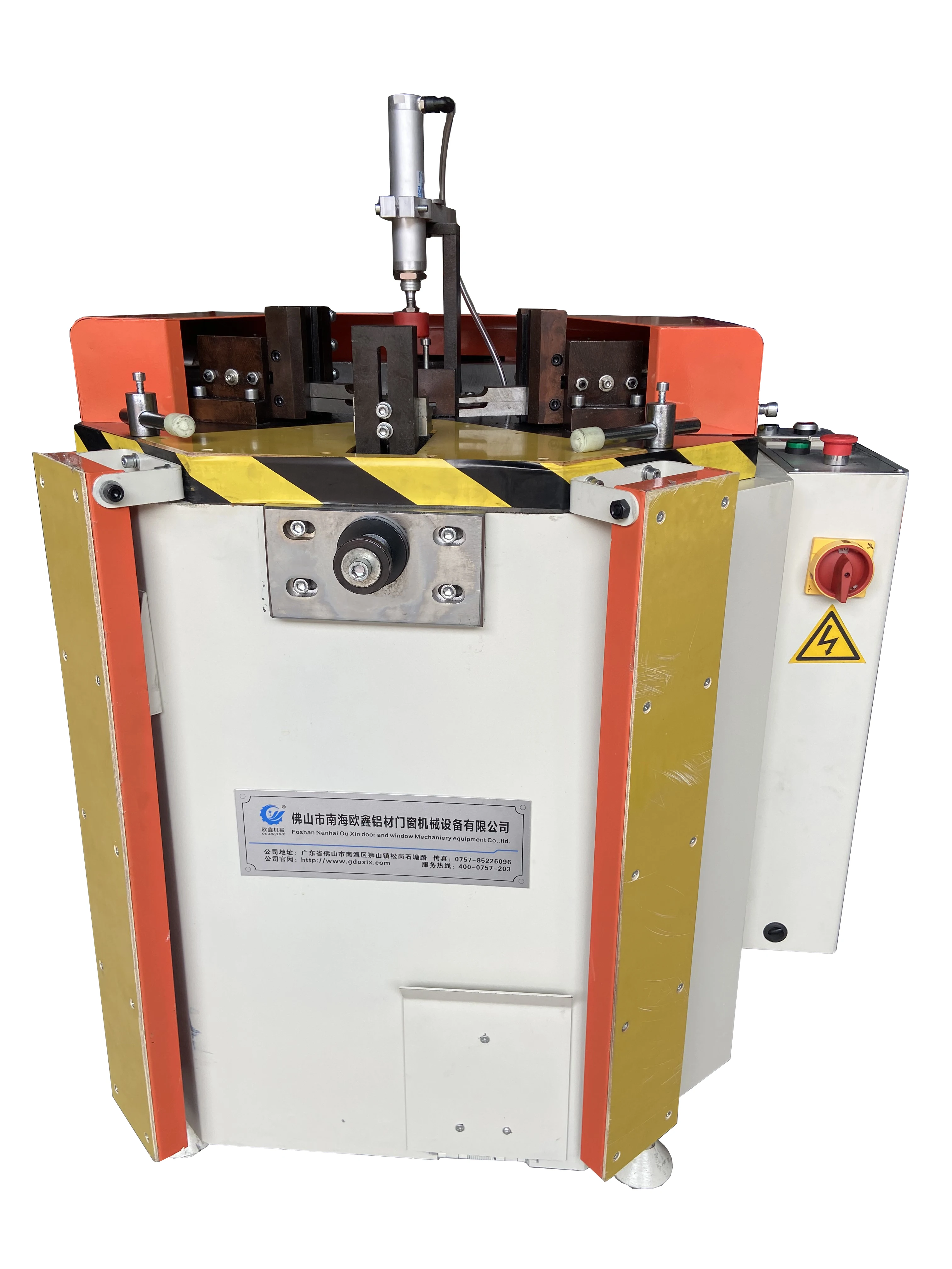 Aluminum Profile UPVC High-Accuracy Single Head Window Door Making Machine Electric Motor Hydraulic Corner Crimping Machine