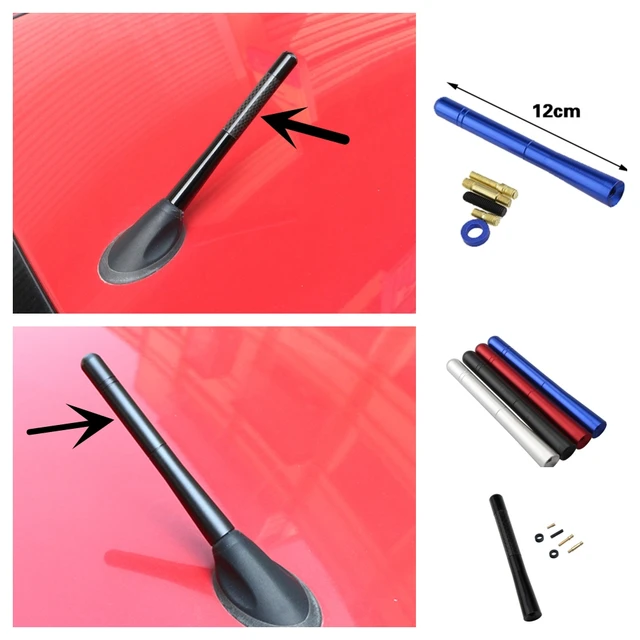 12cm Antena samochodowa do Ford Fiesta MK7 Ecosport Focus 2 3 MK2 MK3 Śruba dekoracyjna Metalowy dach Akcesoria samochodowe