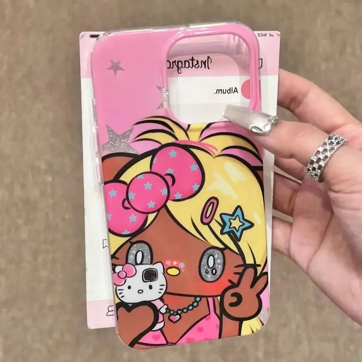 Kawaii Sanrio Hello Kitty Phone Case For iPhone 16 Pro Max 15 14 13 12 11 Xr Xs Max 7 8 PLUS Y2K Cartoon Anime Soft Phone Case