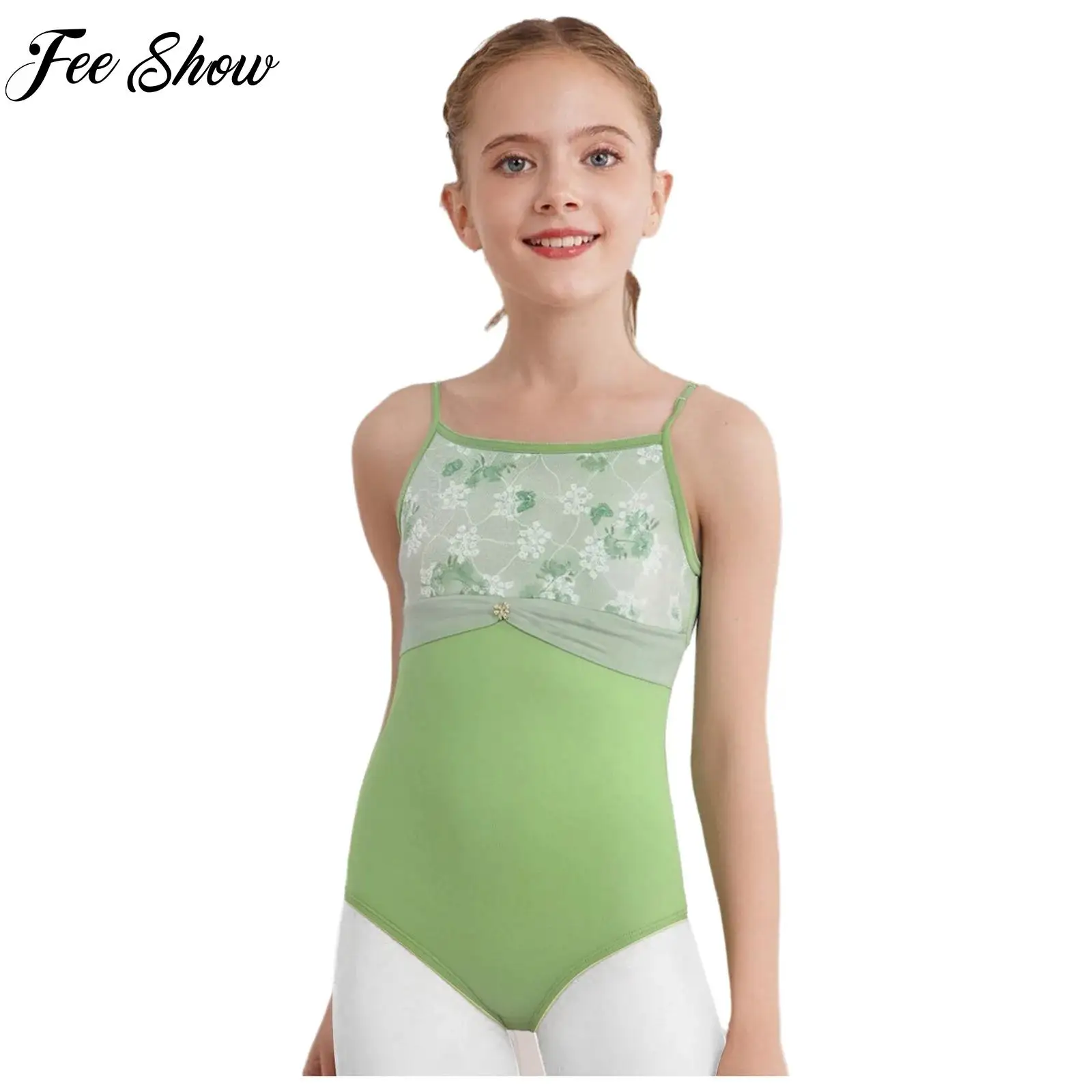 

Kids Sleeveless Ballet Leotards Dresses Girls Cotton Dance Bodysuits Ballerina Dancewear Skating Dance Clothes Swimsuit Bodysuit
