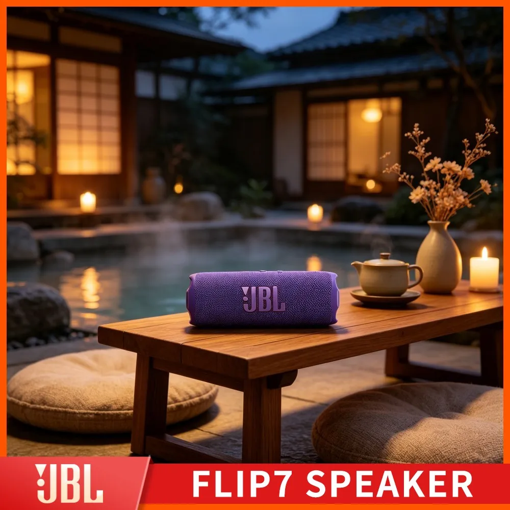 Bushland Cove Vibrant Bass JBL FLIP7 Bluetooth Audio RGB IP67 Waterproof Handsfree Stereo TF Card Type C Mountain Sound Device