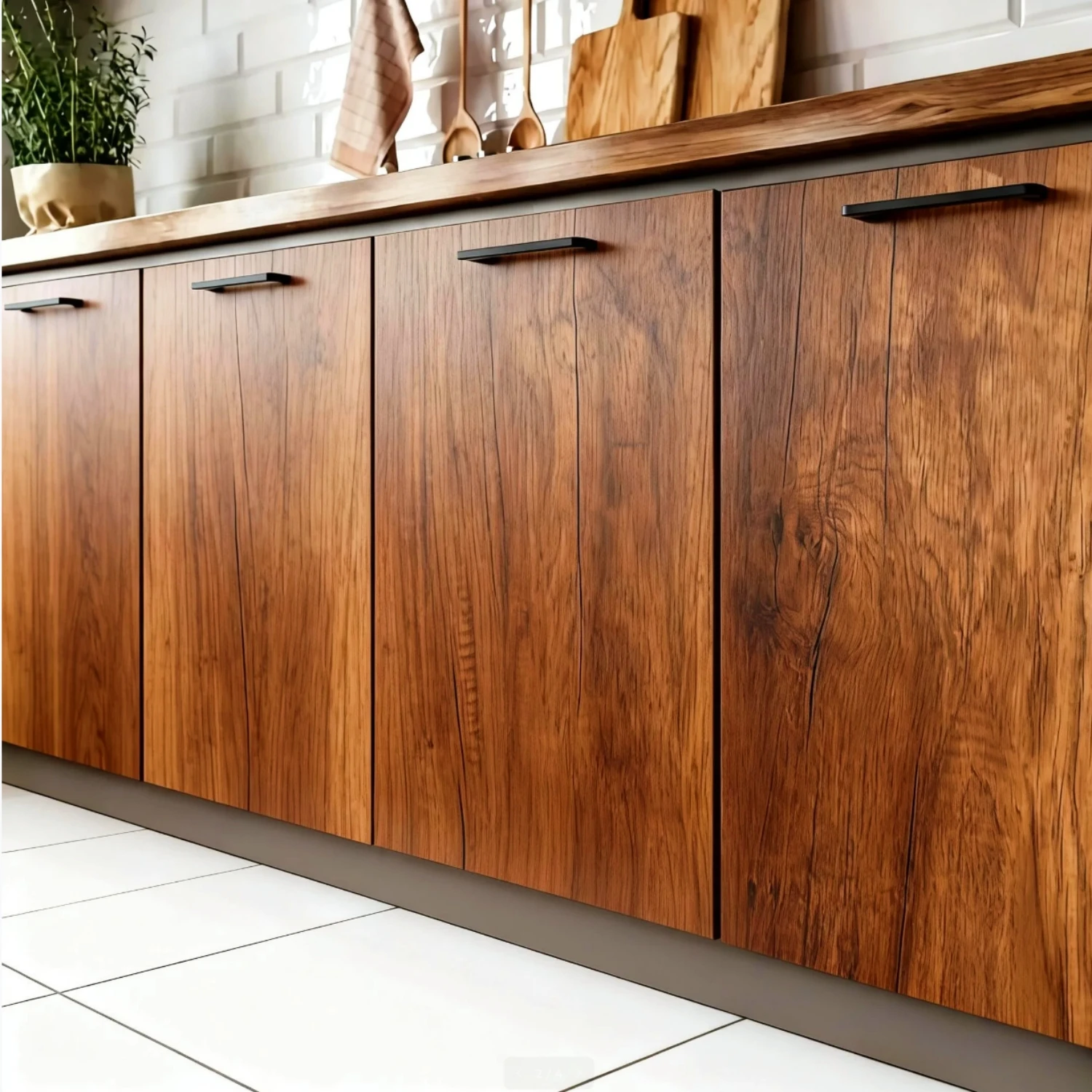 55cm Width Waterproof Vinyl Wood Grain Stickers Self Adhesive Wallpaper for Wardrobe Cupboard Table Closet Bedroom Home Decor
