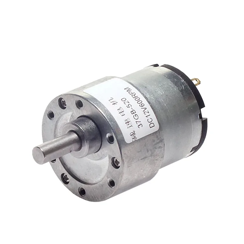 MAX 21KG JGB37-520 Miniature High Torque Metal Gear Reducer Motor 12V/24V 7RPM~960RPM Micro Speed Adjustable Forward And Reverse