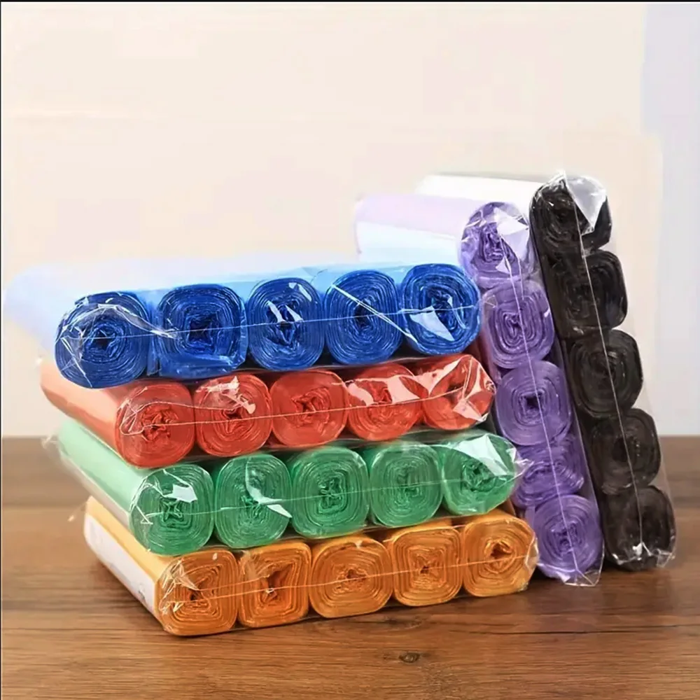 100-300PCS Household Disposable Trash Bags Kitchen Storage Garbage Bags Dormitory Living Room Use Cleaning Waste Plastic Bag