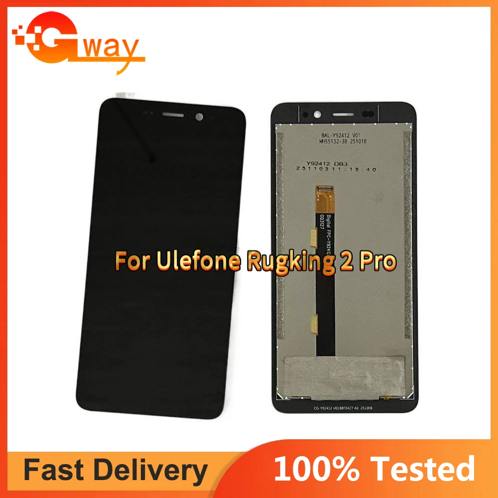 HD+  For Ulefone Rugking 2 Pro LCD Display Touch Screen Digitizer Assembly For Ulefone Rugking 2 Pro  LCD Screen Replacement