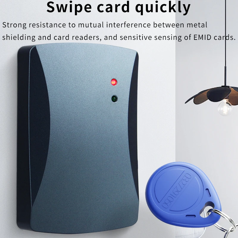 Industrial 125Khz EMID RFID Reader | Wiegand Door Access Head, RS485/RS232 Interfaces, For Residential and Commercial Use