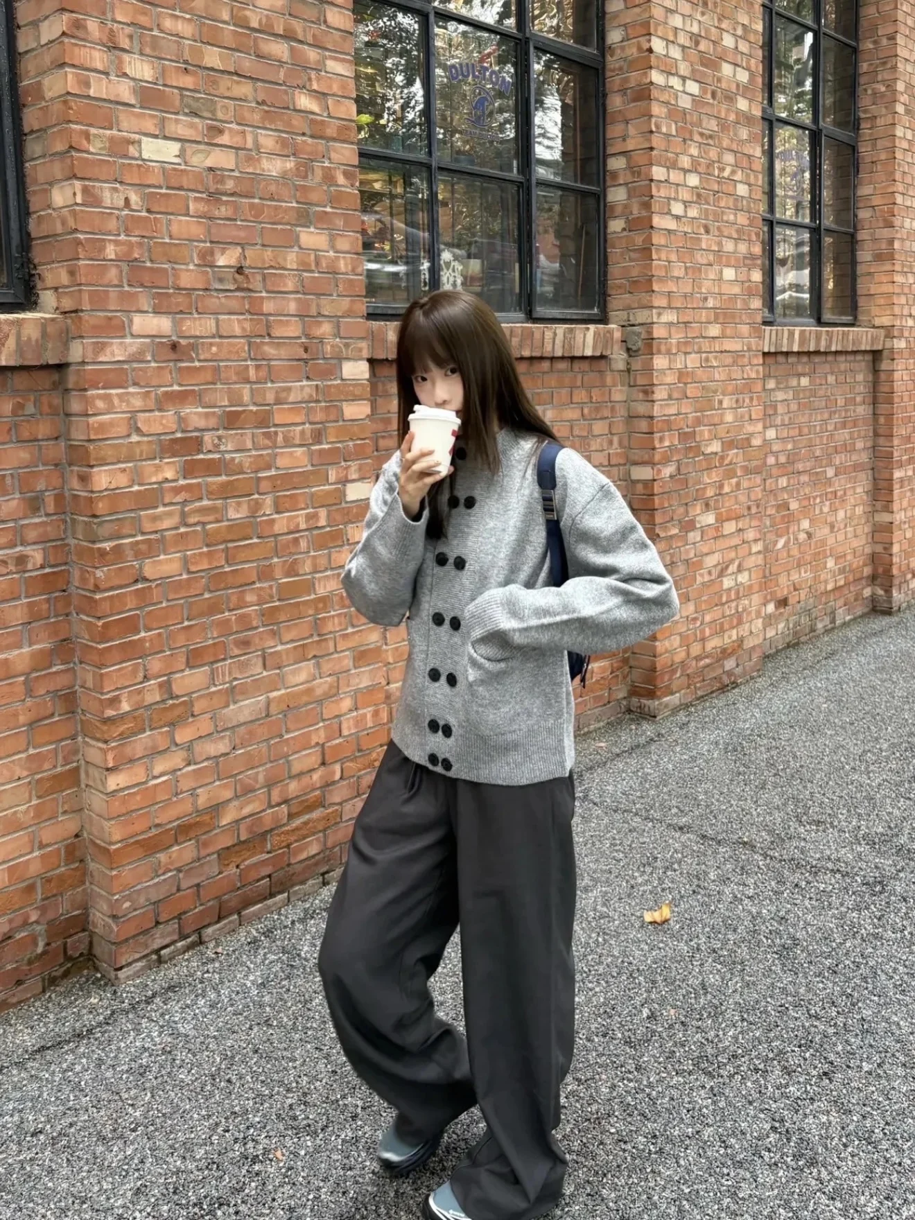 Cárdigan abierto clásico redondo Ne de punto ex invierno Casual versátil americano Ele Lazy Sle suéter para hombres y mujeres