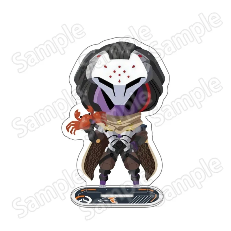 10cm Overwatch 2 Acrylic Stand Figures Zenyatta , McCree & D.Va Game Collectible Merchandise Decoration Fan Gift key chain view 6