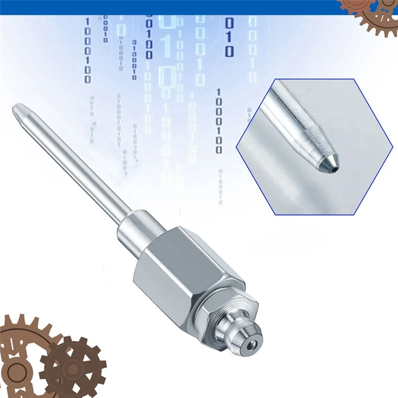 محول الشحوم بفوهة الإبرة الضيقة مع طرف فولاذي مقوى، موزع شحم الأنف بإبرة مع خيط NPT مقاس 1/8 بوصة سهل الاستخدام