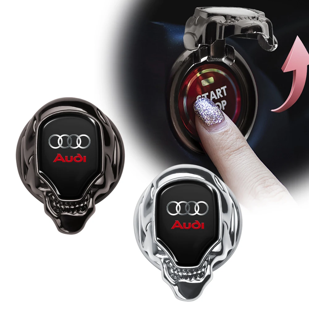 Car One Button Start Protective Cover Ignition Device Sticker For Audi S A1 A3 8P A4 B5 B6 B7 B8 A5 A6 C5 C6 A7 A8 Q3 Q5 Q7 TT R