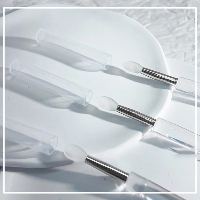 แปรงทาเล็บทำจากซิลิโคน3D แกะสลักภาพวาดด้วยดินสอเจลเคลือบเงาแวววาวติดประติมากรรมทำเล็บ