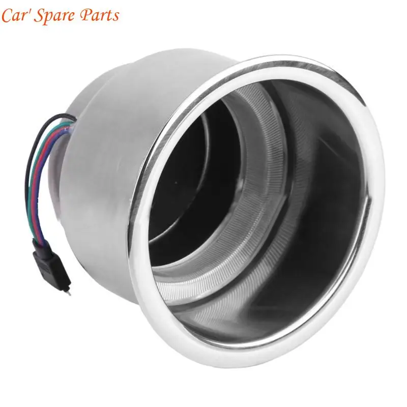 

Y4UA Stainless Steel 14LED Cup Drink Holders Polished for Marine Boats Truck Remote Control RGB Light Cup Drink Holders