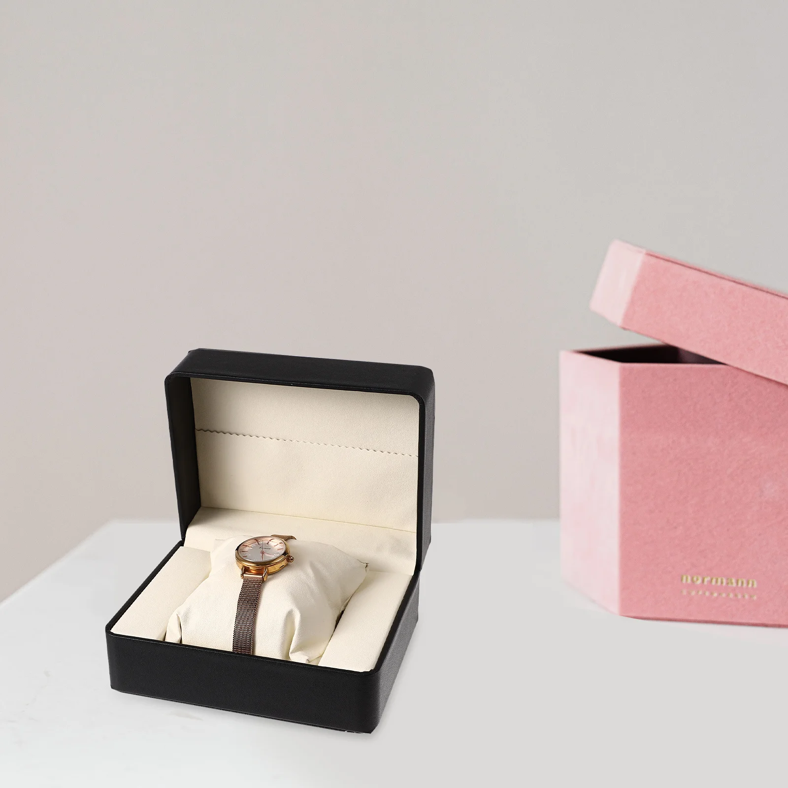 Watch Box PU Durable Storage Case Classic Elegant Design Jewelry Packing Display Organizer Travel Gift Container