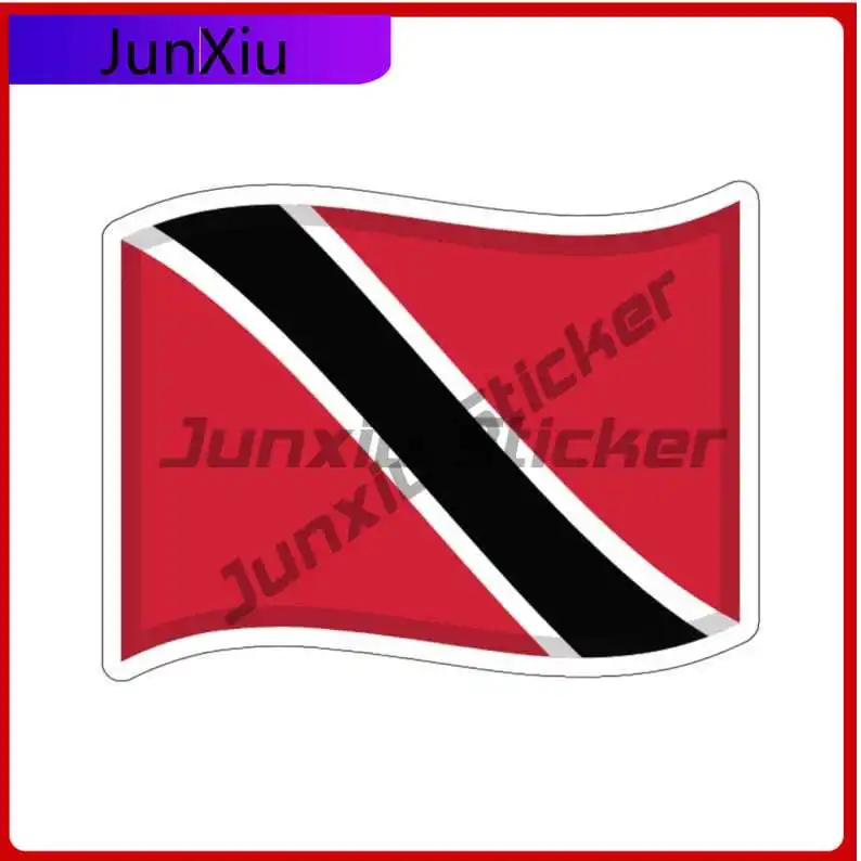 

Trinidad And Tobago Flag Stickers Decoration Decal Accessories For Laptop Car Bicycle Skateboard Laptop Rv Camper Phone Case