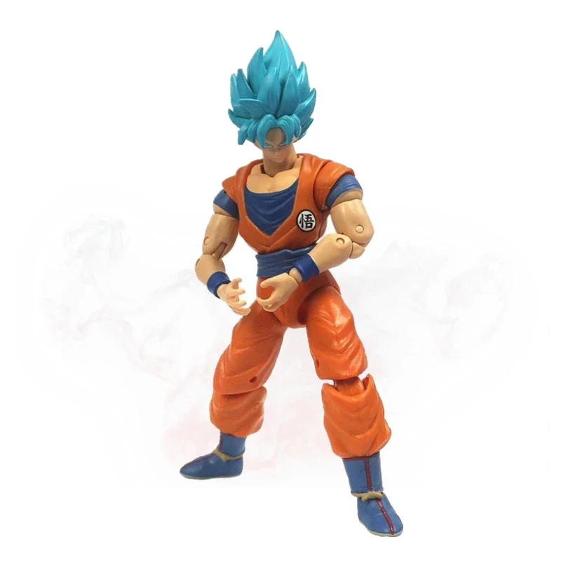 Figurine d'action Dragon Ball Super Saisuperb Son Goku, collection de bureau mobile, sept modèles assemblés, jouet Anime