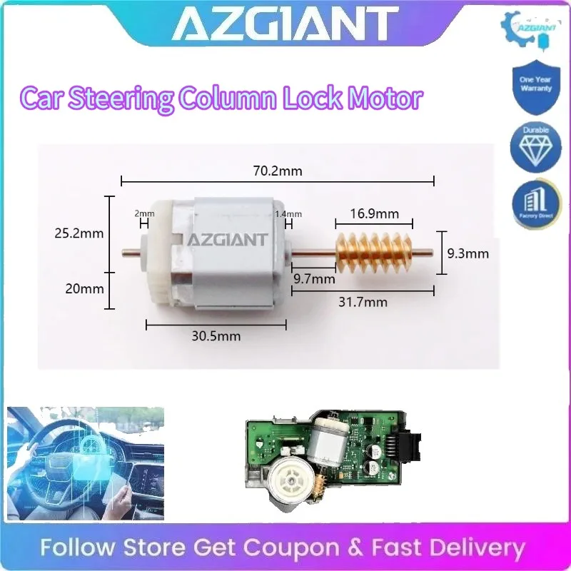 

AZGIANT 12V Car Steering Lock Motor High Power FC-280 Interior Replacement Parts for 2012-2015 Dodge Journey