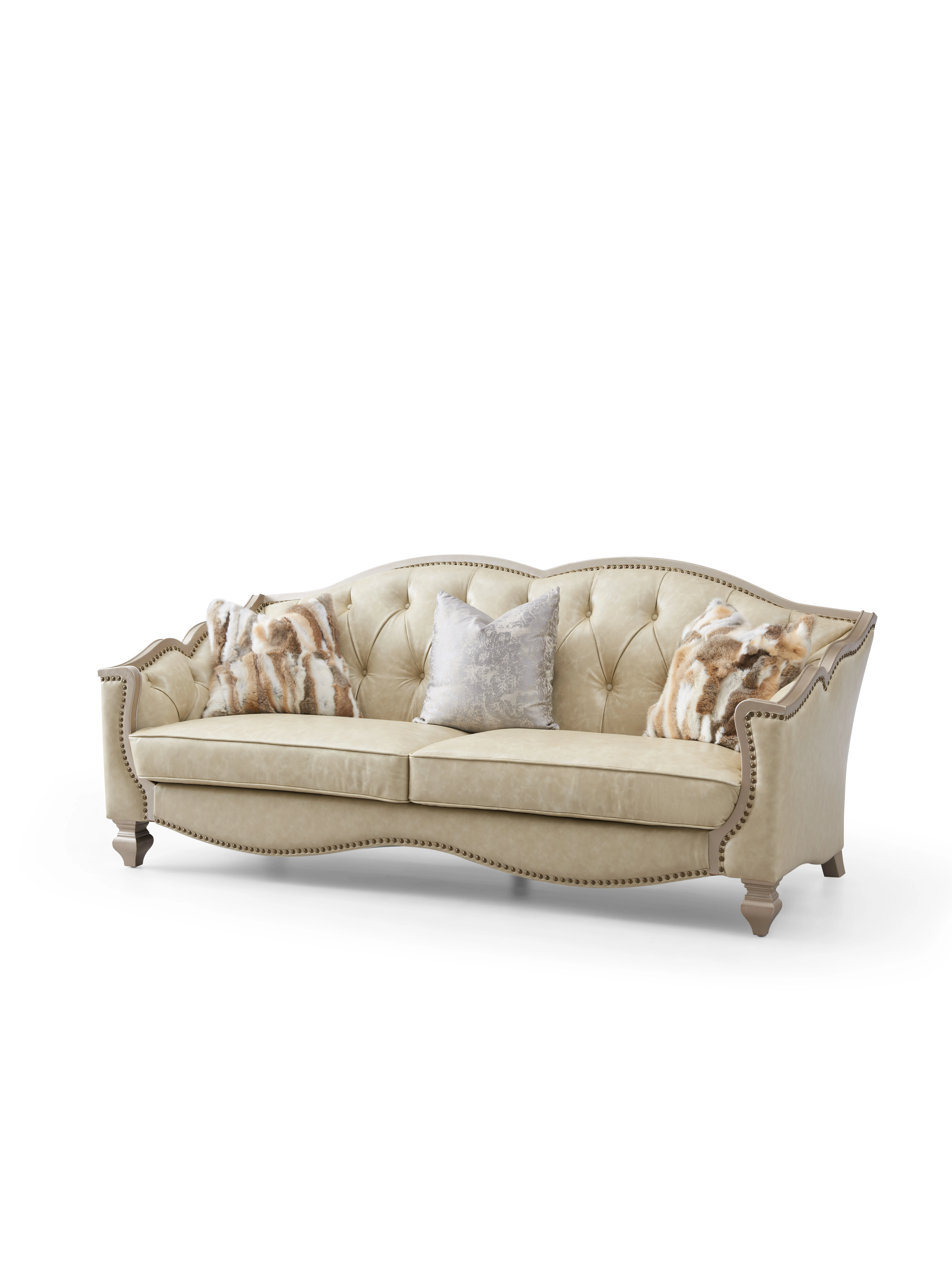 European Luxury Retro Solid Wood Carving Top Cowhide Modular Sofa Set Genuine Leather Cover for Hotel Apartment Villa Living