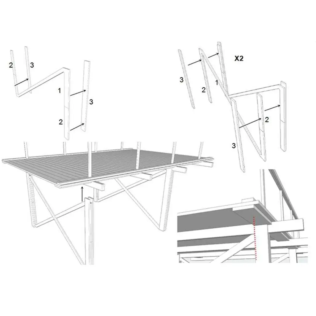135 Scale Wooden Bridge Assembly Kit Dioramas Sand Table Scenery for Tank Scene