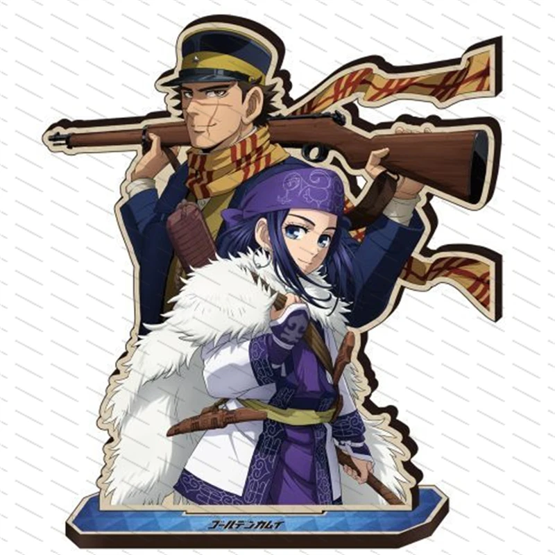 Anime Golden Kamuy Acrylic stand Saichi Sugimoto/Asirpa/Yoshitake Shiraishi Desktop ornament Collecting accessories Fans gifts