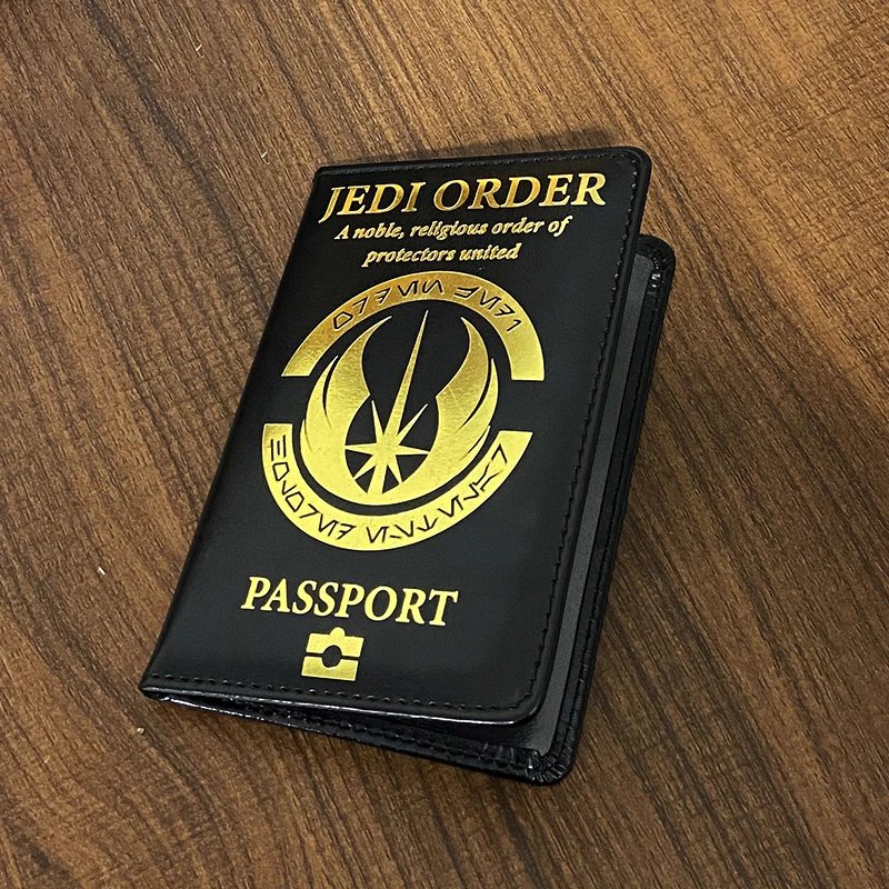 Protège-passeport Star Wars Empire Galactique - Cuir PU Noir, Logo Doré, Protection RFID | Cadeau Geek, Fan - 5