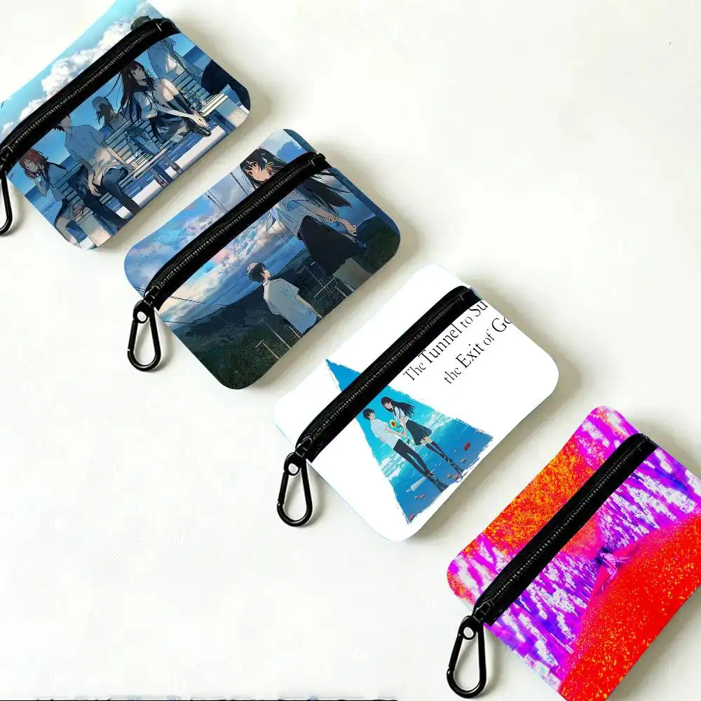 The Tunnel To Summer The Exit Goodbyes Oxford Fabric Wallet With Zipper Hanging Multifunctional Bag For Credit Cards Keys Coins