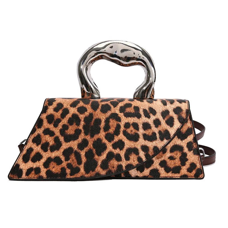 Luxurious Leopard Print Small Flap Bags For Women Fashion Designer Handbags Autumn Winter New Female Shoulder Crossbody Bag