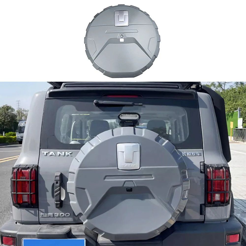 Car Spare Tire Cover Full Package Tailgate Tire Cover For Great Wall GWM WEY TANK 300 Tank 300 2021-2024 Modified Accessories