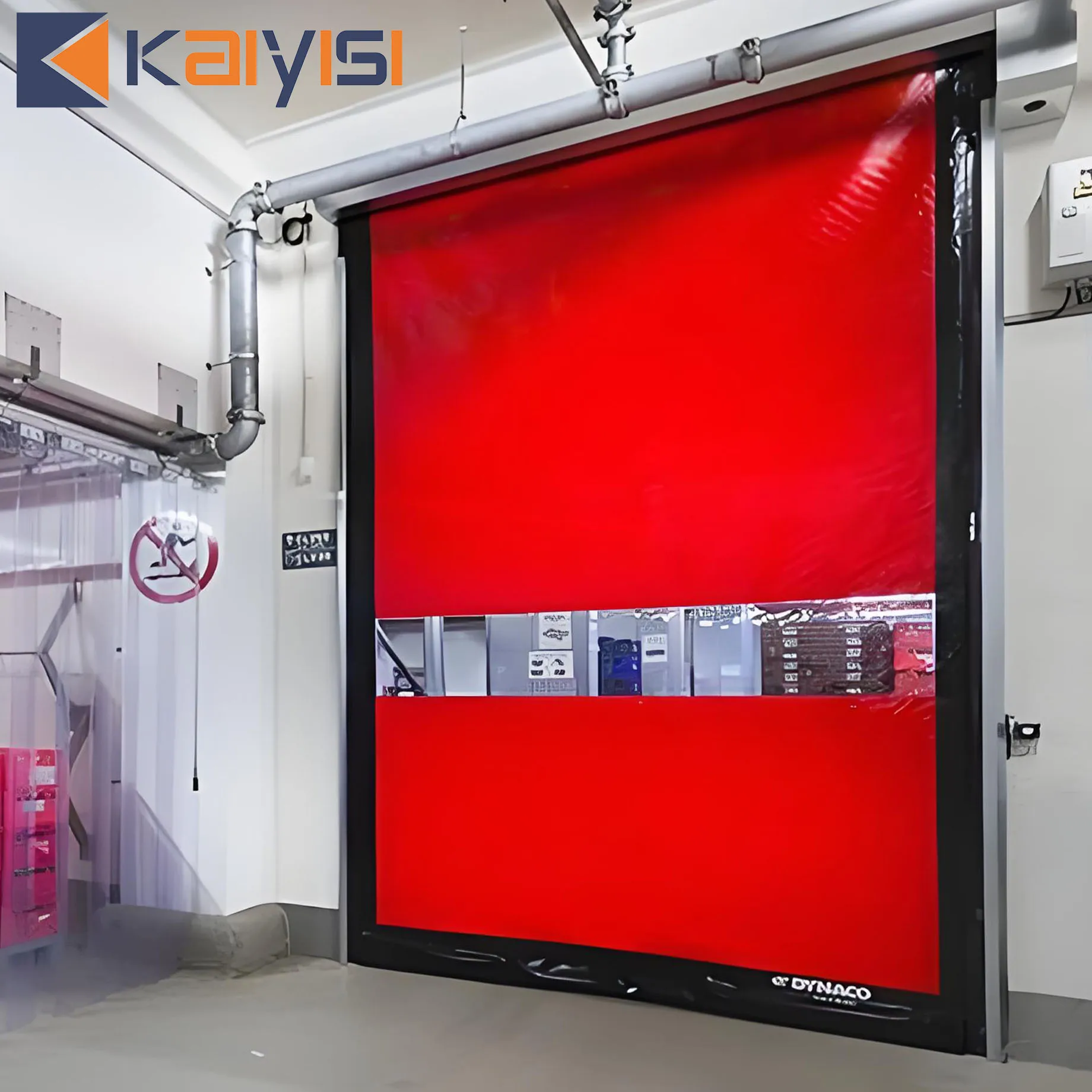 Automatic  High Speed Zipper Rolling Door Soft Crashproof Dustproof Self-reset Thick Curtain For Industrial Warehouse
