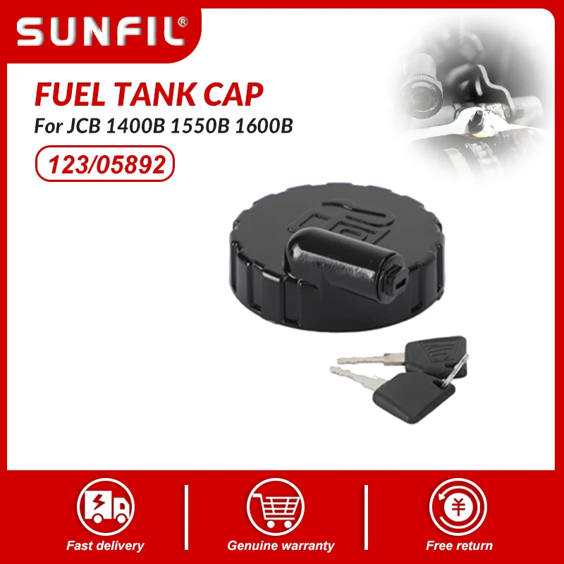 

Fuel Tank Cap 123/05892 331/33064 331/45908 701/45501 For JCB 1400B 1550B 1600B