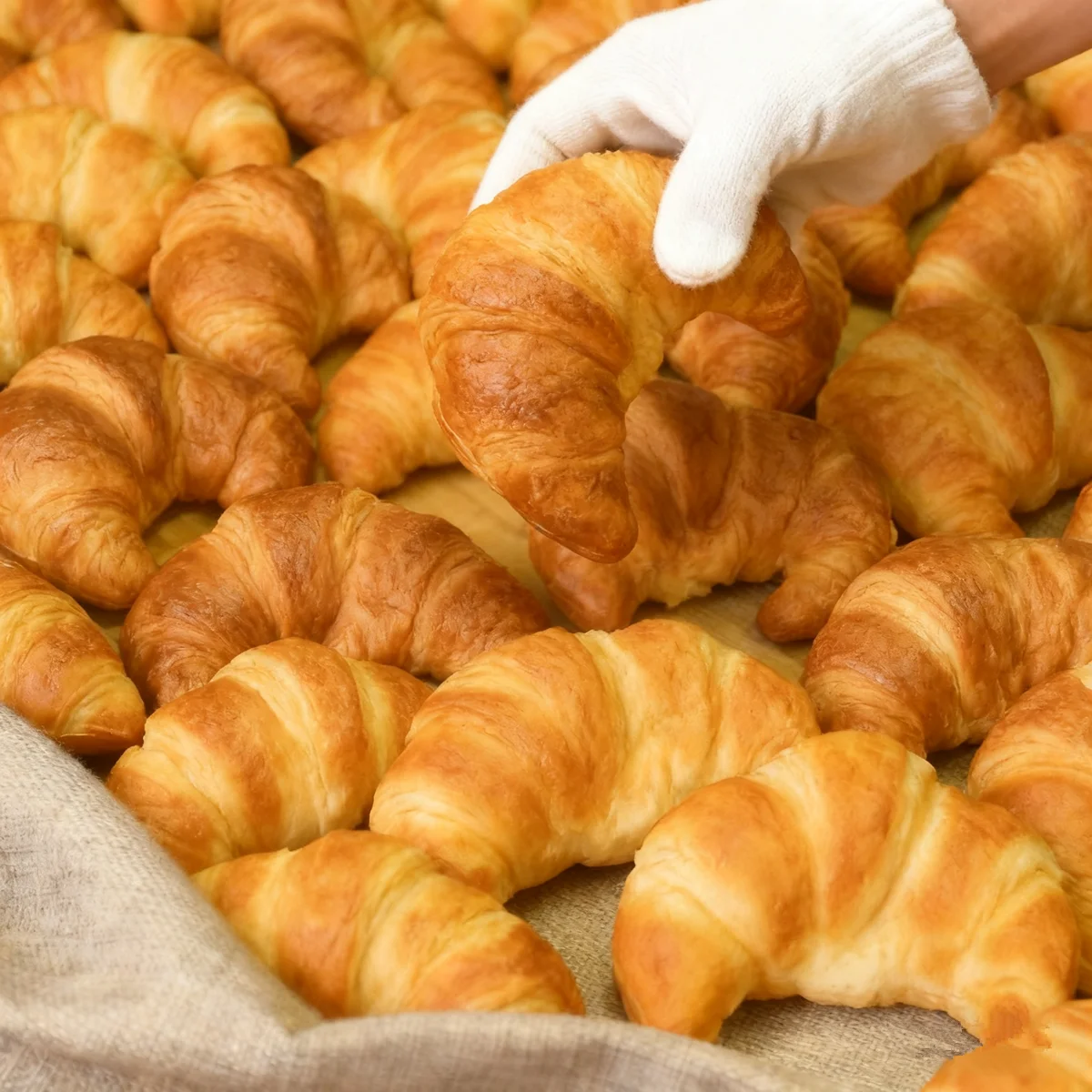 Croissant falso realista de PU: bromas originales y con sabor a chocolate, pan, accesorios de comida divertidos para chistes, exhibición y vídeos TikTok