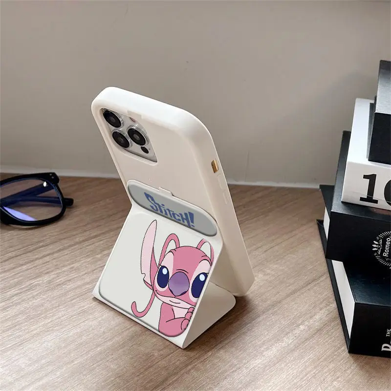 Palafitas dos desenhos animados caso do telefone móvel iphone16promax suporte dobrável 15 14 13 criativo masculino e feminino personalizado caso do telefone móvel