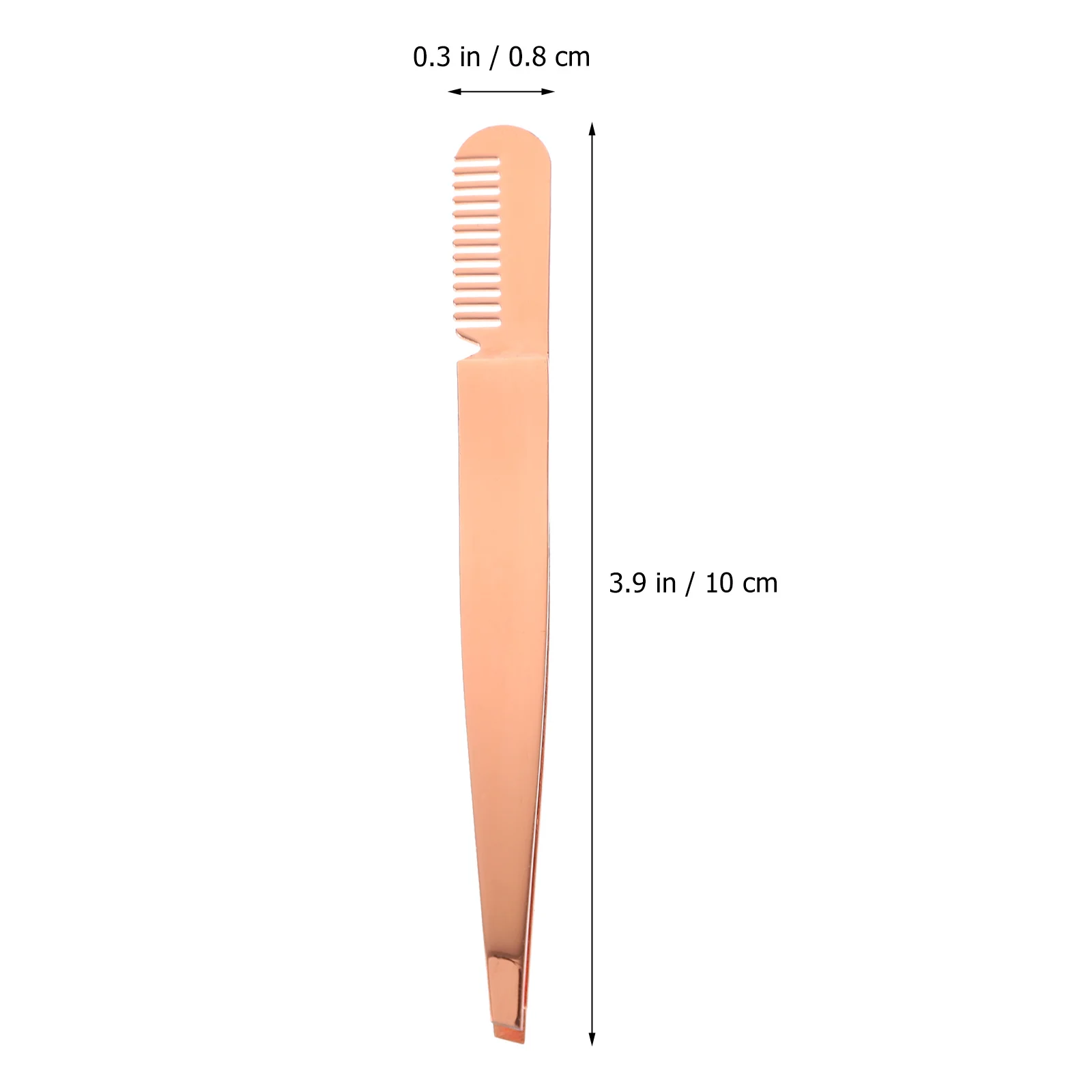 3-teiliges 2-in-1-Augenbrauenpinzetten-Kamm-Set aus Edelstahl, Präzisionswerkzeug für die Augenbrauenpflege, falsche Wimpernanwendung, doppeltes Augenlid