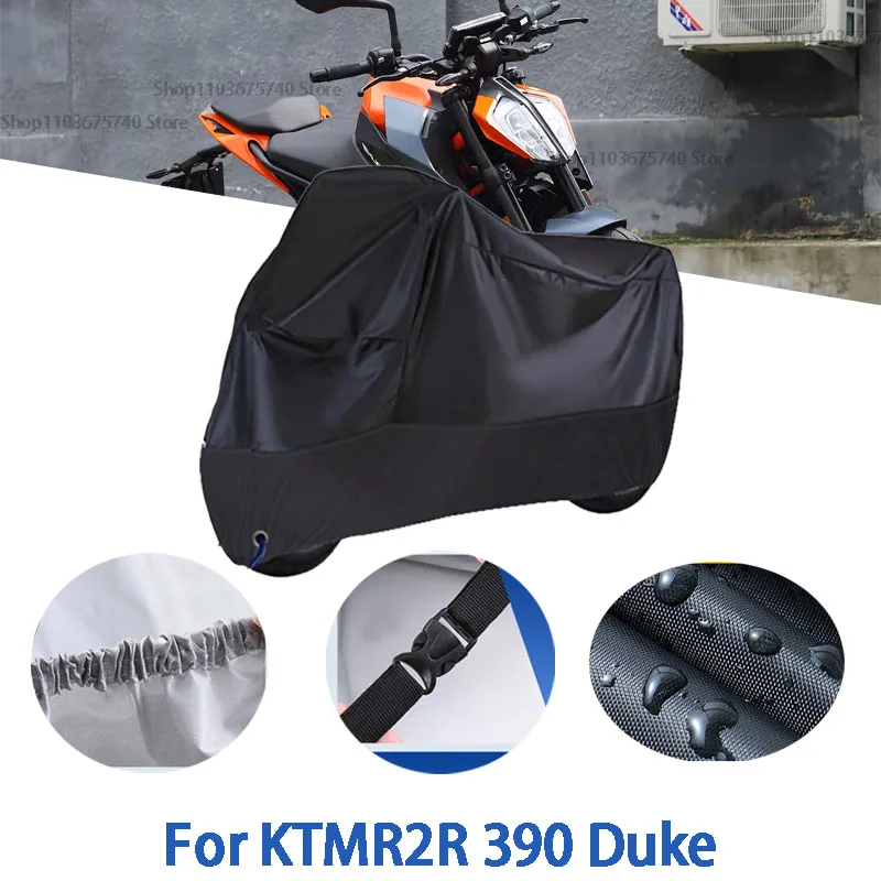 

Motorcycle Full Covers For KTMR2R 390 Duke Car Outdoors Sun Protection Dust No Ear Thickened Oxford Clothcover Accessories