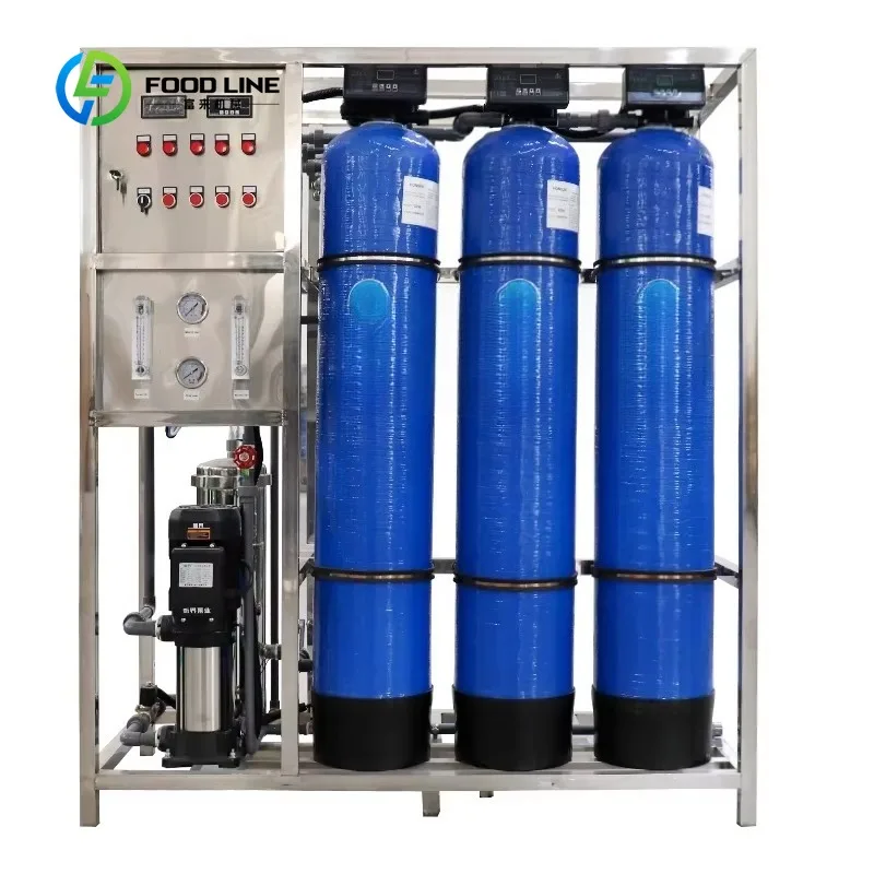 Commercial Reverse Osmosis RO Water Purified System 500L/Hour with  220V Motor Core