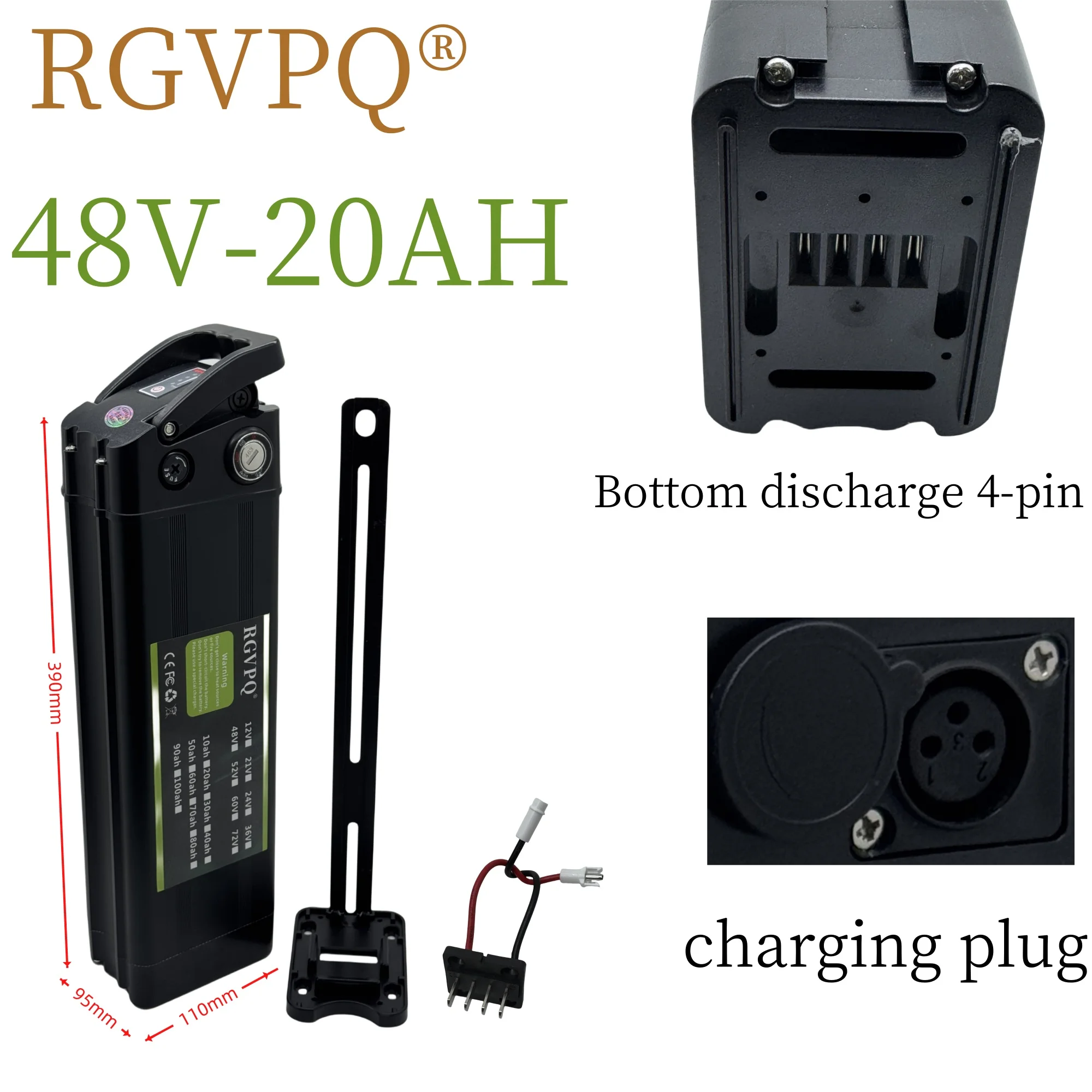 

Air transportation, 24V 80AH，18650 lithium battery，power assisted bicycle suitable for Silverfish motors below 500W-2000W