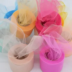 22M kolorowe błyszczące kryształowe tiulowe rolki Organza Sheer gaza DIY dziewczyny Tutu spódnica prezent wesele wystrój Baby Shower Decor dostaw