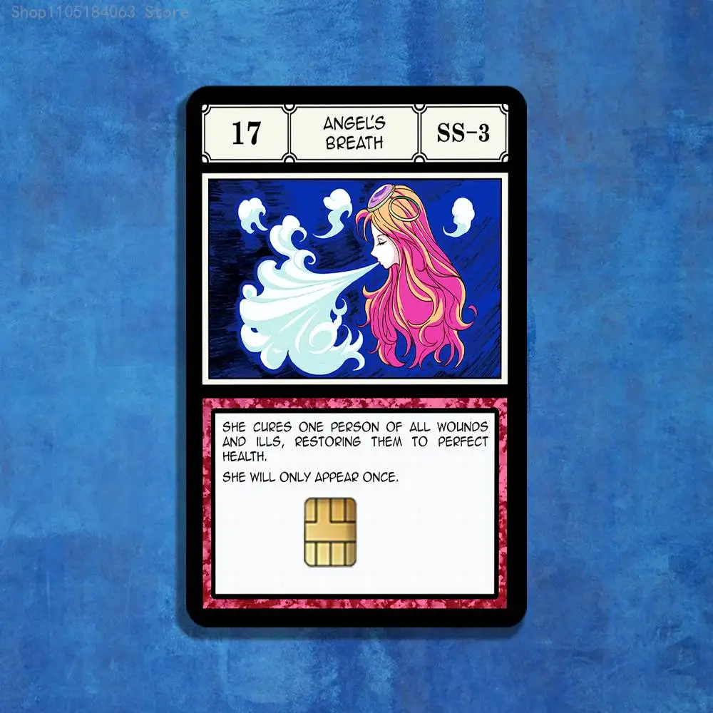 ملصقات HXH Angel s Breath G I لخصم الائتمان وبطاقة شحن البنك وحافلة مترو ملصق مضاد للمياه لتزيين الملصقات