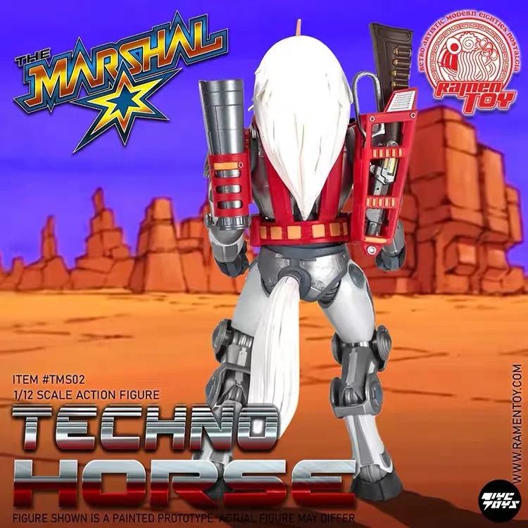 【In Stock】RAMEN TMS02 TOY Bresta Sheriff Techno Horse 1/12 Action Figure view 4