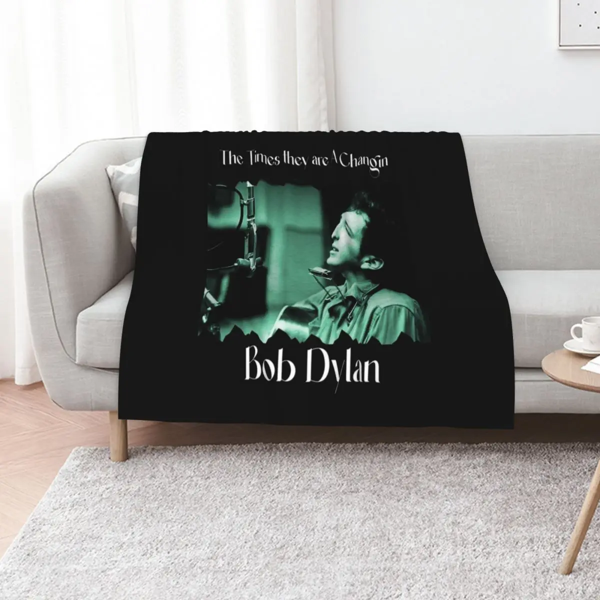 

Bob Dylan Vintage Throw Blanket for babies Softest Personalized Gift Luxury Blankets