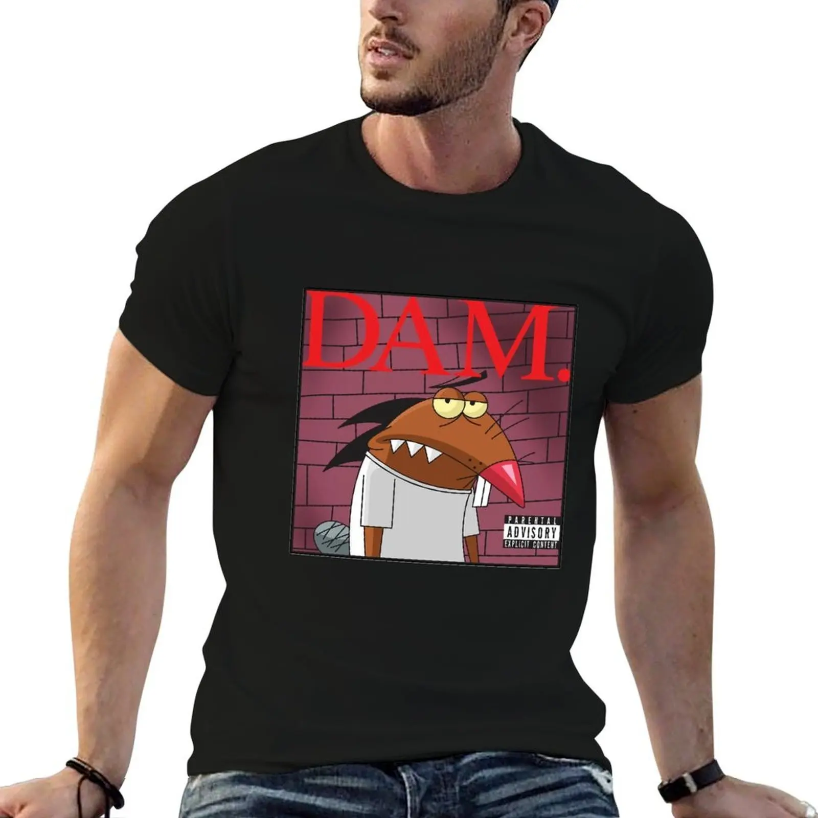Los castores enojados DAM. Camiseta clásica de manga corta elástica y suave de la marca Album