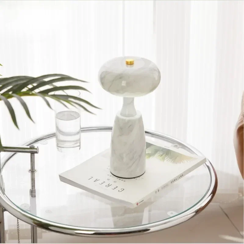 Marble Nordic creative minimalist figurine mushroom modeling living room desktop crafts modern decoration