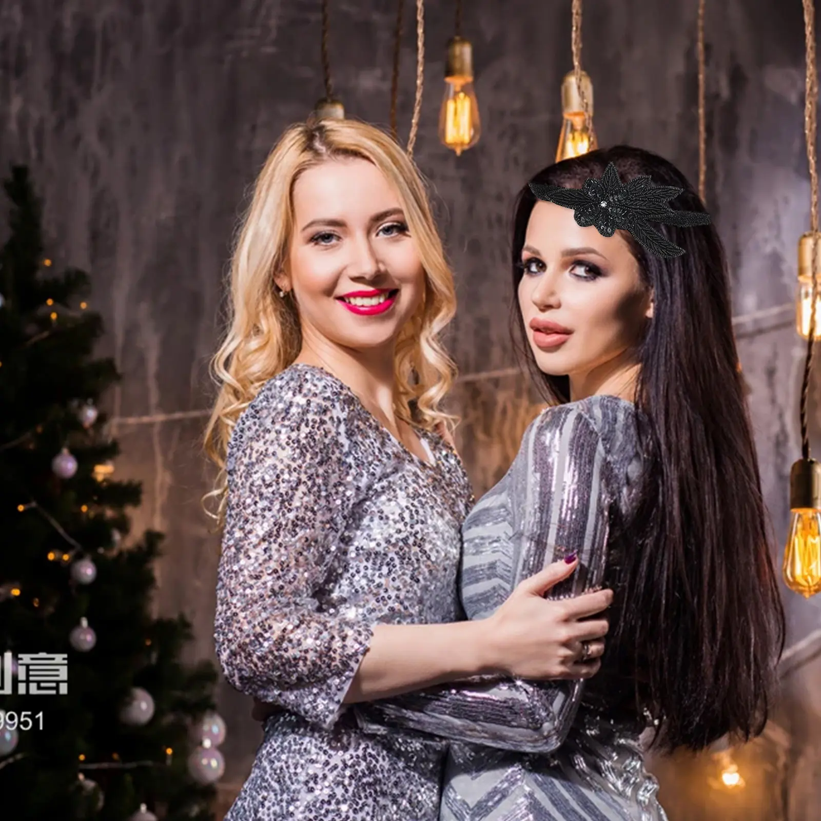 

Shiny Sequin Headband for Women Sparkling Party Hair Accessory Valentine Birthday Christmas Garden Celebration Gift