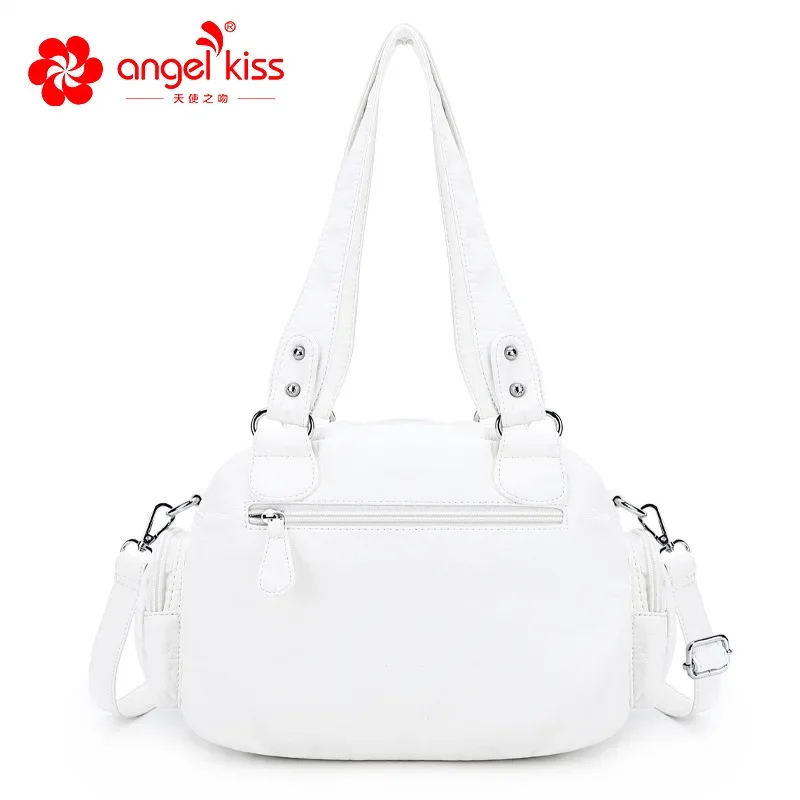 Angelkiss Women Handbags Satchel Top-handle Handbag PU Shoulder Bag Dumpling Pack Give Gifts Shoulder Bags Phone Money Pack