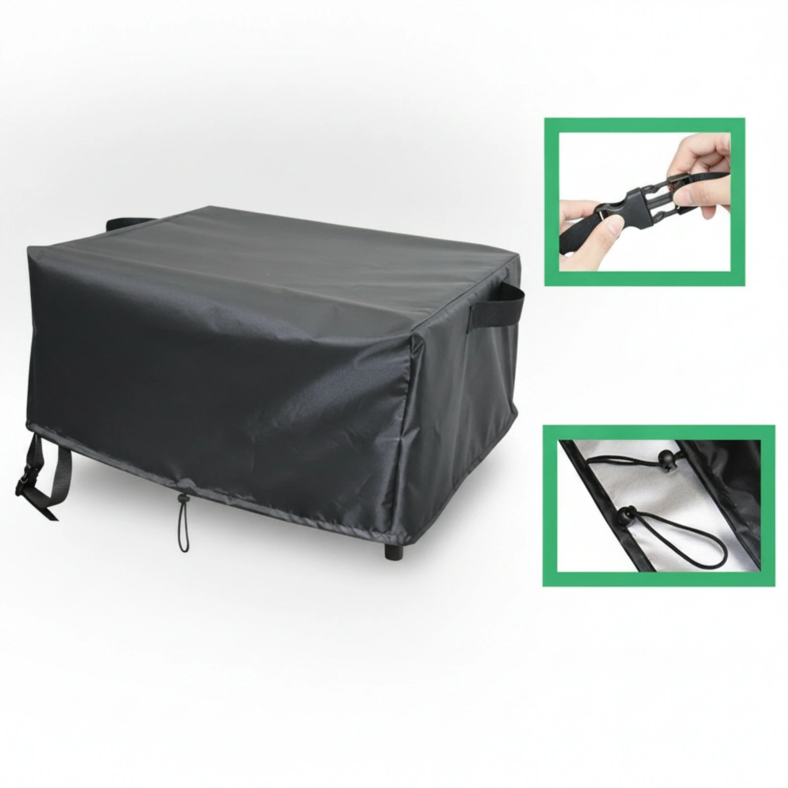 Pizza Oven Cover with Straps Fitted Pizza Oven Cover with Drawstrings Shielding Easy to Clean for Backyard, Patio view 4