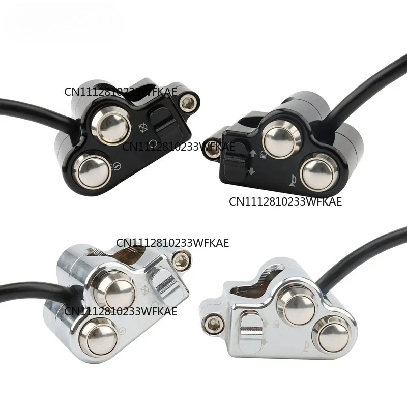 1'' 25mm Motorcycle Handlebar Control Switch Push Button For Harley Yamaha Honda Suzuki Bobber Chopper Cafe Racer Custom Bikes