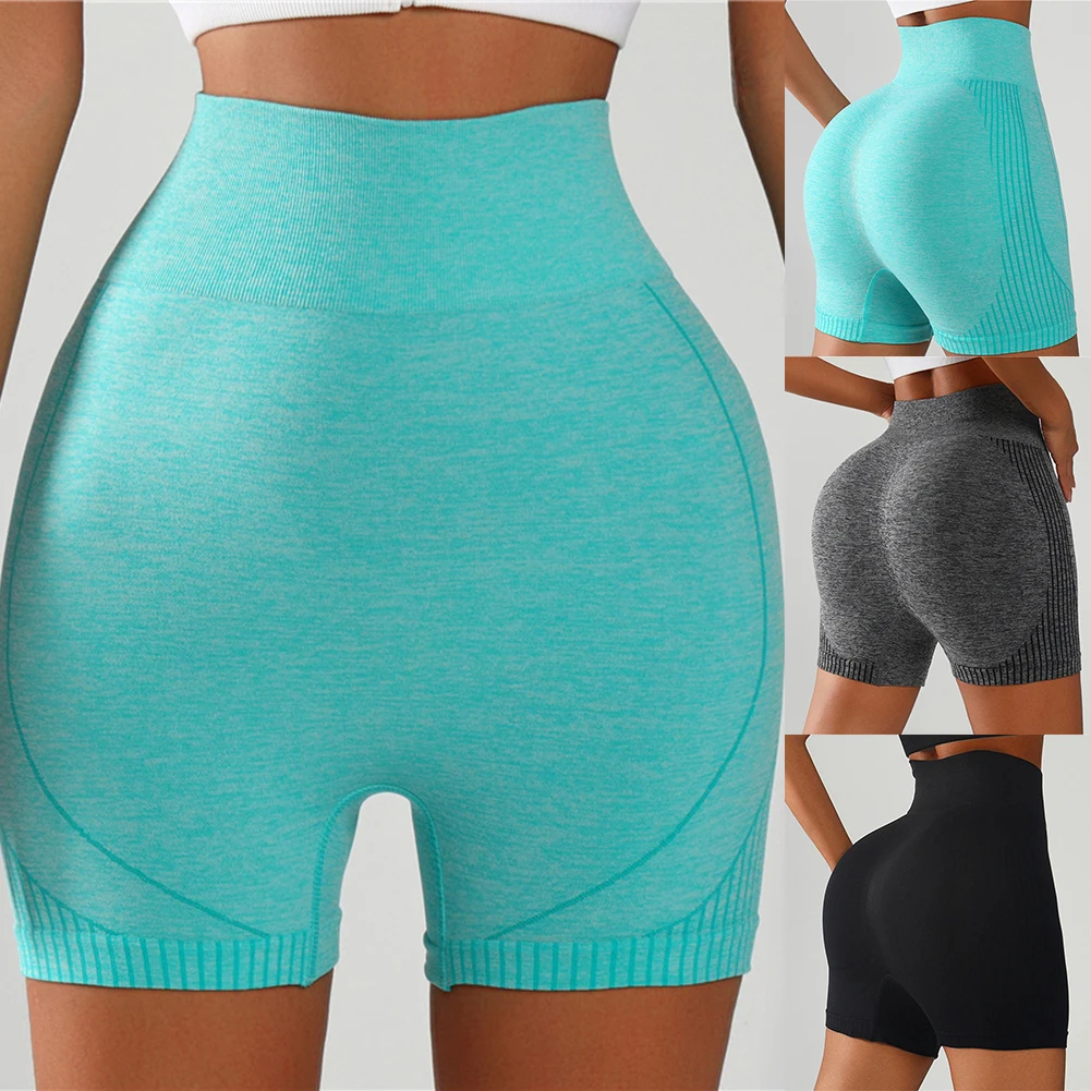 Cycling Yoga Shorts Waist 56cm, Hips 64cm, Length 34cm High Waist Fitness Shorts Brand New Condition Ideal For Activewear