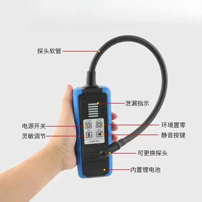 VML-1 Refrigerant Leak Detector Halogen Tester R22 R410a R32 Car Air Conditioner Automotive HVAC Leakage Check Tool