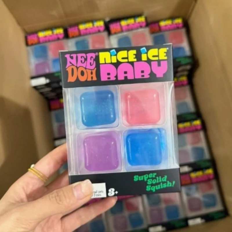 

Hot Needoh ice cube shaped sensory toy, super solid pressure relief, squeezing toy, adult anxiety relief, relaxation